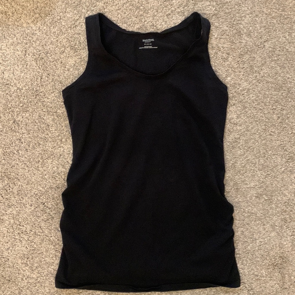 Black maternity tank top